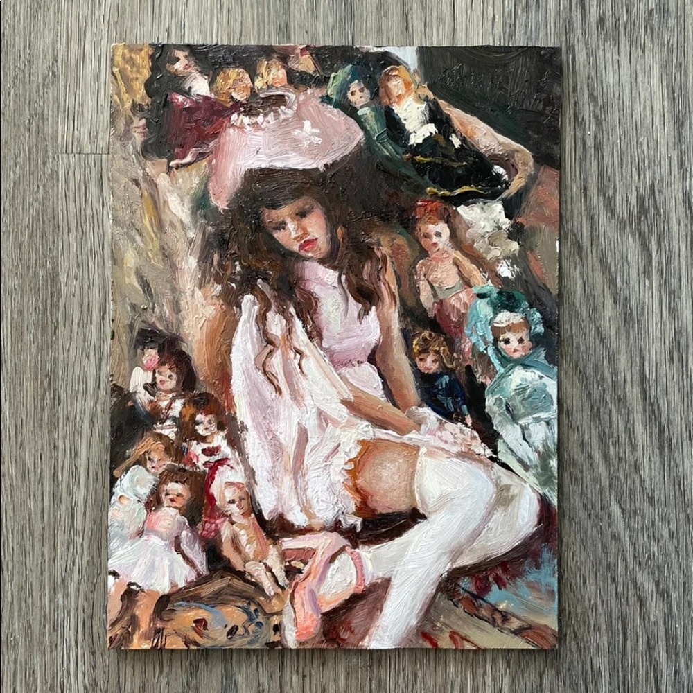Oil painting-the dolls